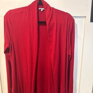 ❤️ PJ Harlow Red Lounge Cardigan – Size Large